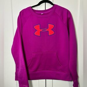 Under Armour Magenta Sweatshirt with Blue Logo